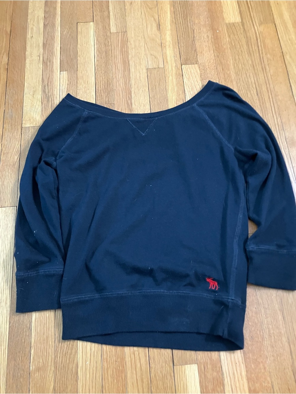 Vintage Abercrombie Wide-neck Long Sleeve Shirt